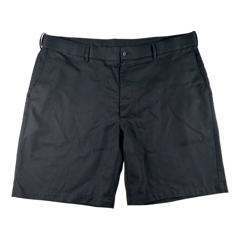 PGA TOUR Shorts Mens 42 Black Golf Polyester Twill 10" Inseam Pockets Athletic